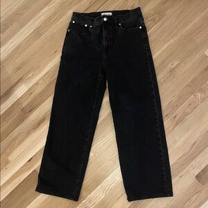 Black Madewell the perfect vintage wide leg jeans size 29